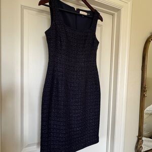 Tory Burch Dress, Size 4, Navy Tweed